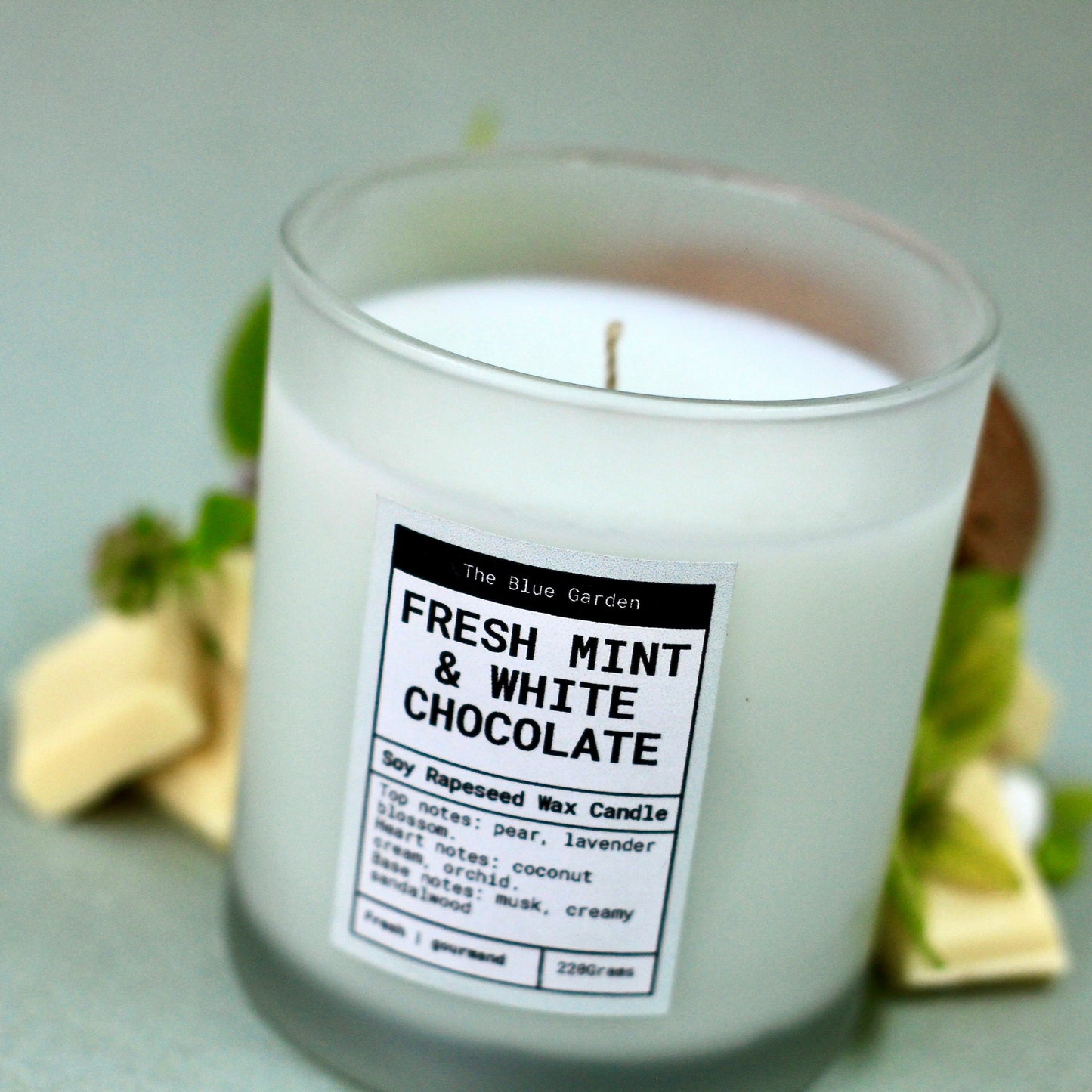 Fresh Mint & White Chocolate | Scented Candle