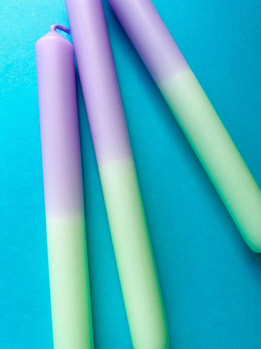 PASTEL PERFECT Dip Dye Dinner Candles Trio