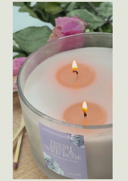 Fresh Mint & Wild Rose | Scented candle